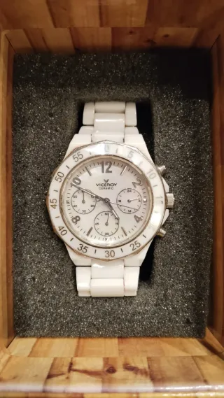Reloj Viceroy Blanco y Plateado