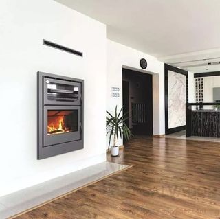 Estufa de leña Carbel Atlas con horno a estrenar