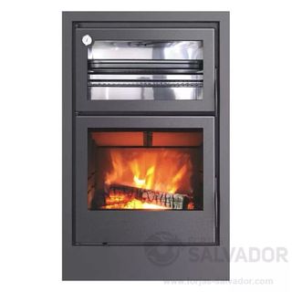 Estufa de leña Carbel Atlas con horno a estrenar