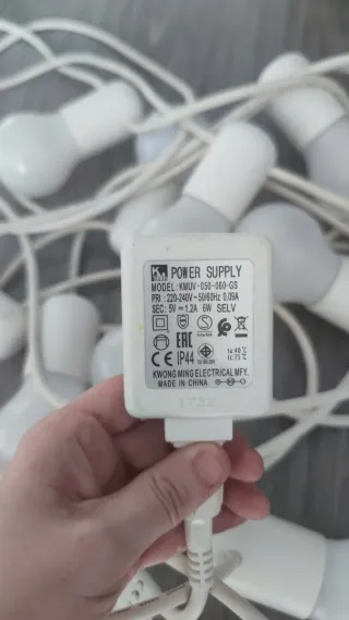 Cadena de luces LED blancas