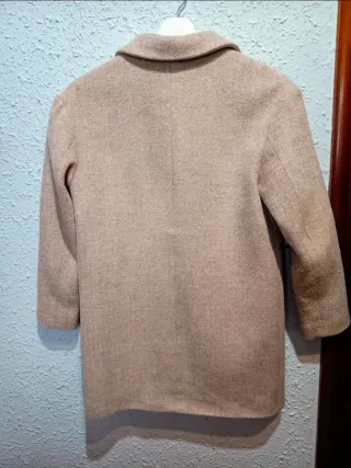 Abrigo de Paño Corto Kiabi Color Camel/Tostado XXS