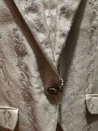 Americana Novio Plateada