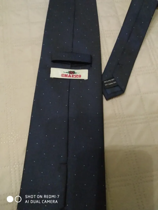 Cravatta Cinosciu fantasia blu e gialla