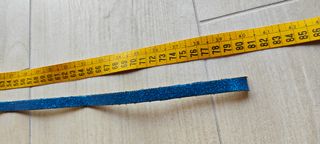 Cintura glitter blu 80 cm elegante