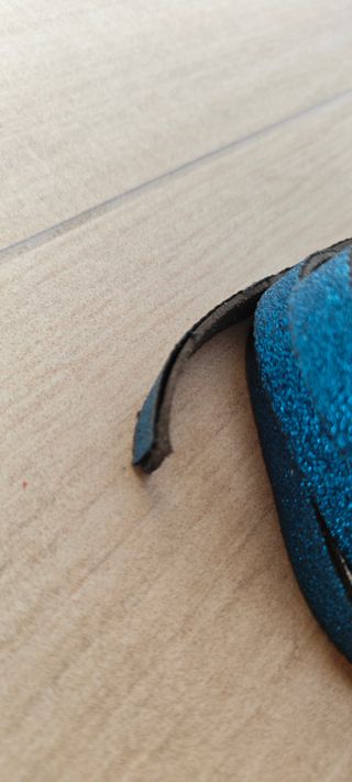 Cintura glitter blu 80 cm elegante