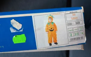 Vestito zucca bimbi Halloween