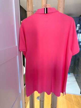 Camisa Polo Tommy Hilfiger Rosa Talla L