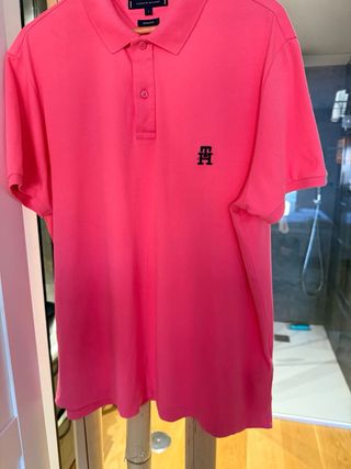 Camisa Polo Tommy Hilfiger Rosa Talla L