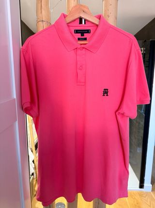 Camisa Polo Tommy Hilfiger Rosa Talla L