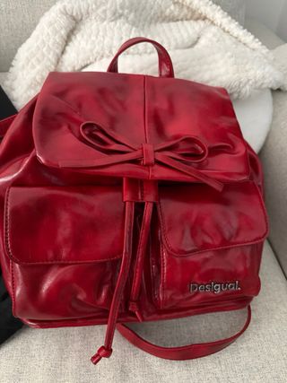 Mochila Desigual Roja Pequeña
