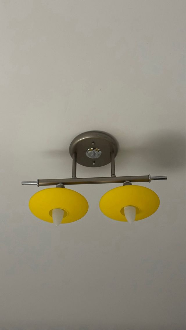 Lampada da soffitto moderna gialla