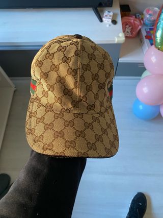 Gorra Gucci Original Marrón y Verde