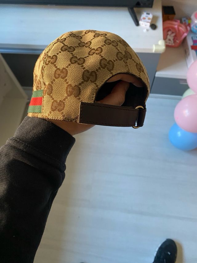 Gorra Gucci Original Marrón y Verde