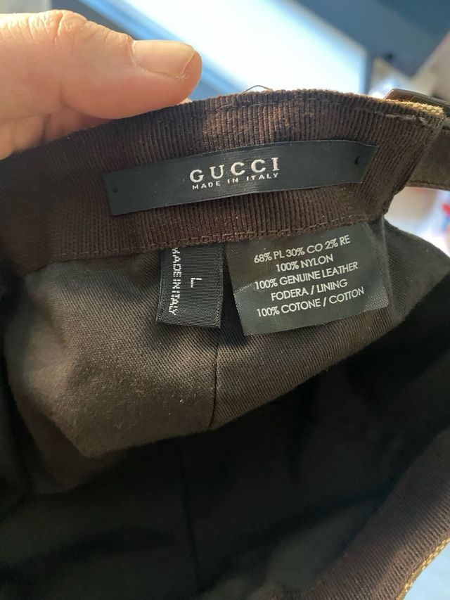 Gorra Gucci Original Marrón y Verde