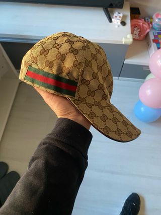 Gorra Gucci Original Marrón y Verde