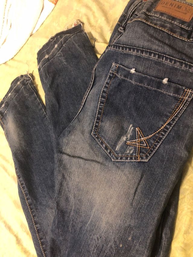 2 Pantalones Tejanos Rotos Talla xxs