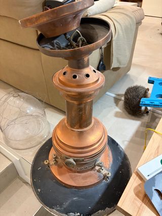 Lámpara Marinera Antigua Cobre 75cm