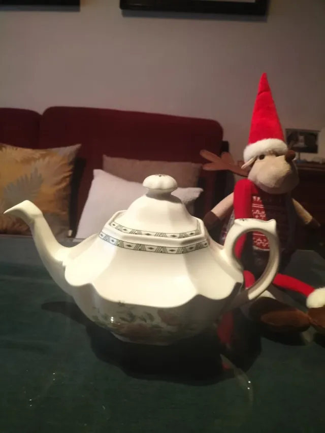 Tetera Cartuja nueva  Porcelana Blanca