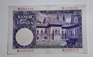 25 Pesetas 1954 Serie H232