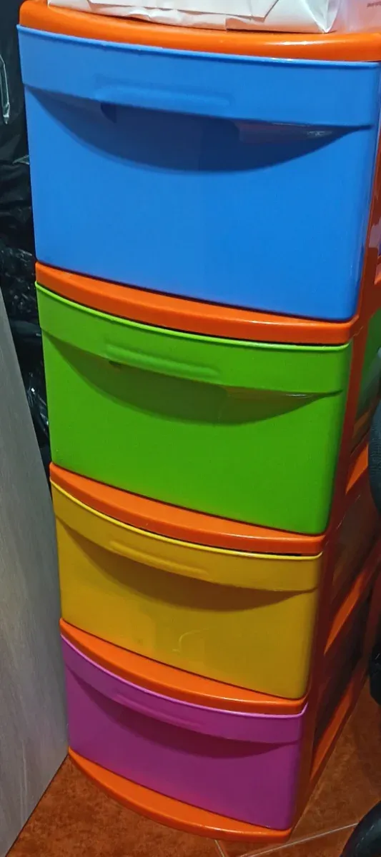 Mueble Cajonera Plástico Colores