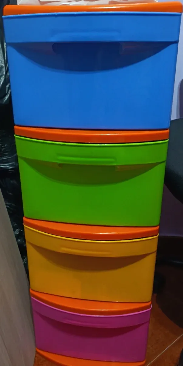Mueble Cajonera Plástico Colores