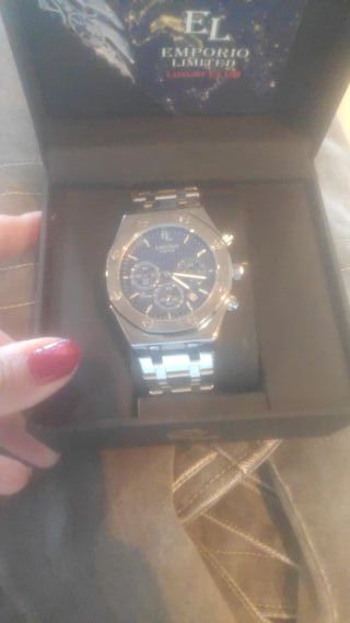 Reloj Emporio Imitación Azul/Plata