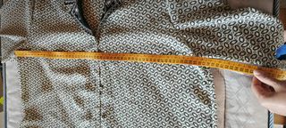 Camicia leggera fantasia bianca e nera L