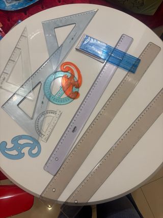 Set Strumenti Disegno: Righe,squadrette...