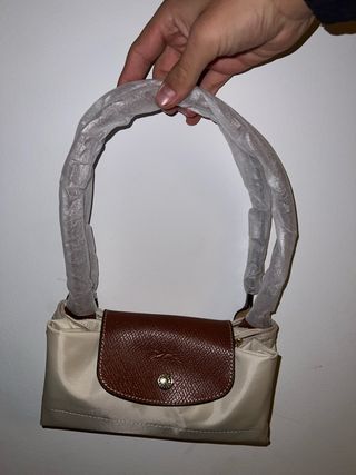 Bolso Longchamp Beige y Marrón