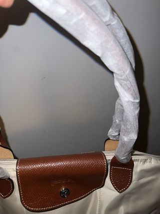 Bolso Longchamp Beige y Marrón