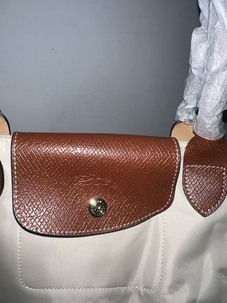 Bolso Longchamp Beige y Marrón