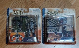 Star Wars Clone Wars Figuras Durge y Destroyer Dro
