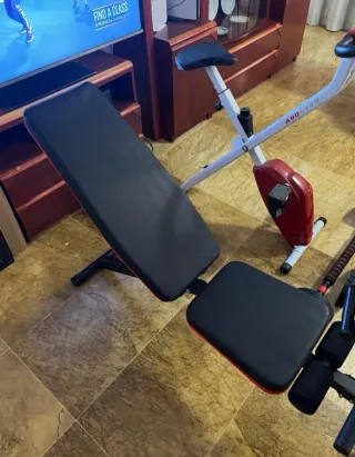 Bicicleta estática.