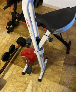 Bicicleta estática.