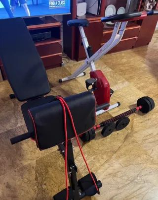 Bicicleta estática.