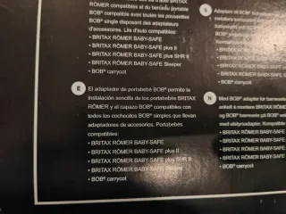 Adaptador Bob Britax Romer para capazo