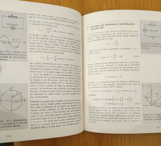 Libro antiguo escolar fisica