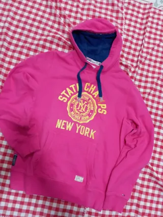 Sudadera Vintage Tommy Hilfiger Rosa