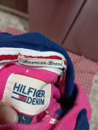 Sudadera Vintage Tommy Hilfiger Rosa
