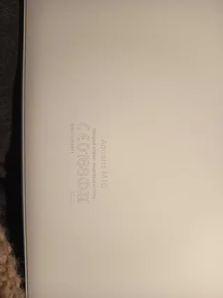 Tablet bq Aquaris M10 Blanca