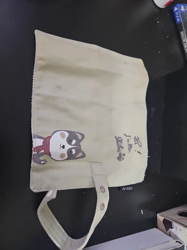 Estuche de tela con dibujo de shiba chen yu