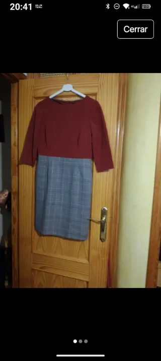 Vestido manga larga mujer