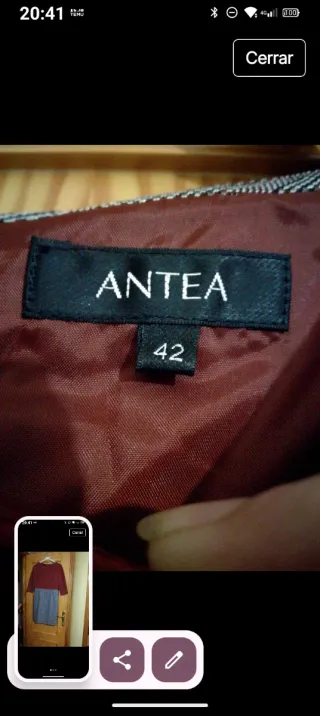 Vestido manga larga mujer