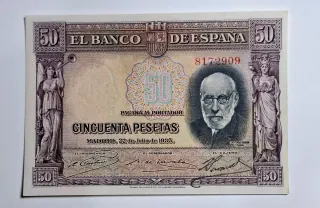 50 Pesetas 1935 Sin serie 8172