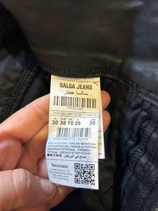 Pantalón Salsa Negro Talle 38