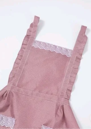 Avental Vintage Impermeável Rosa