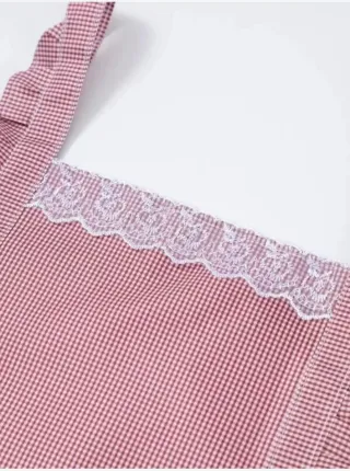 Avental Vintage Impermeável Rosa