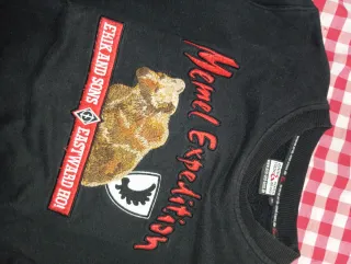 Sudadera Vintage Erik Sons Negra