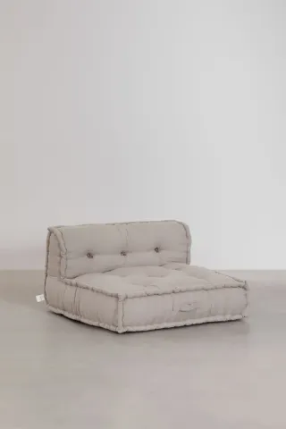 Conjunto Muebles Jardín Sklum Madera y Tela