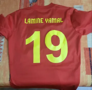 Camiseta España Fútbol N° 19 Talla 12